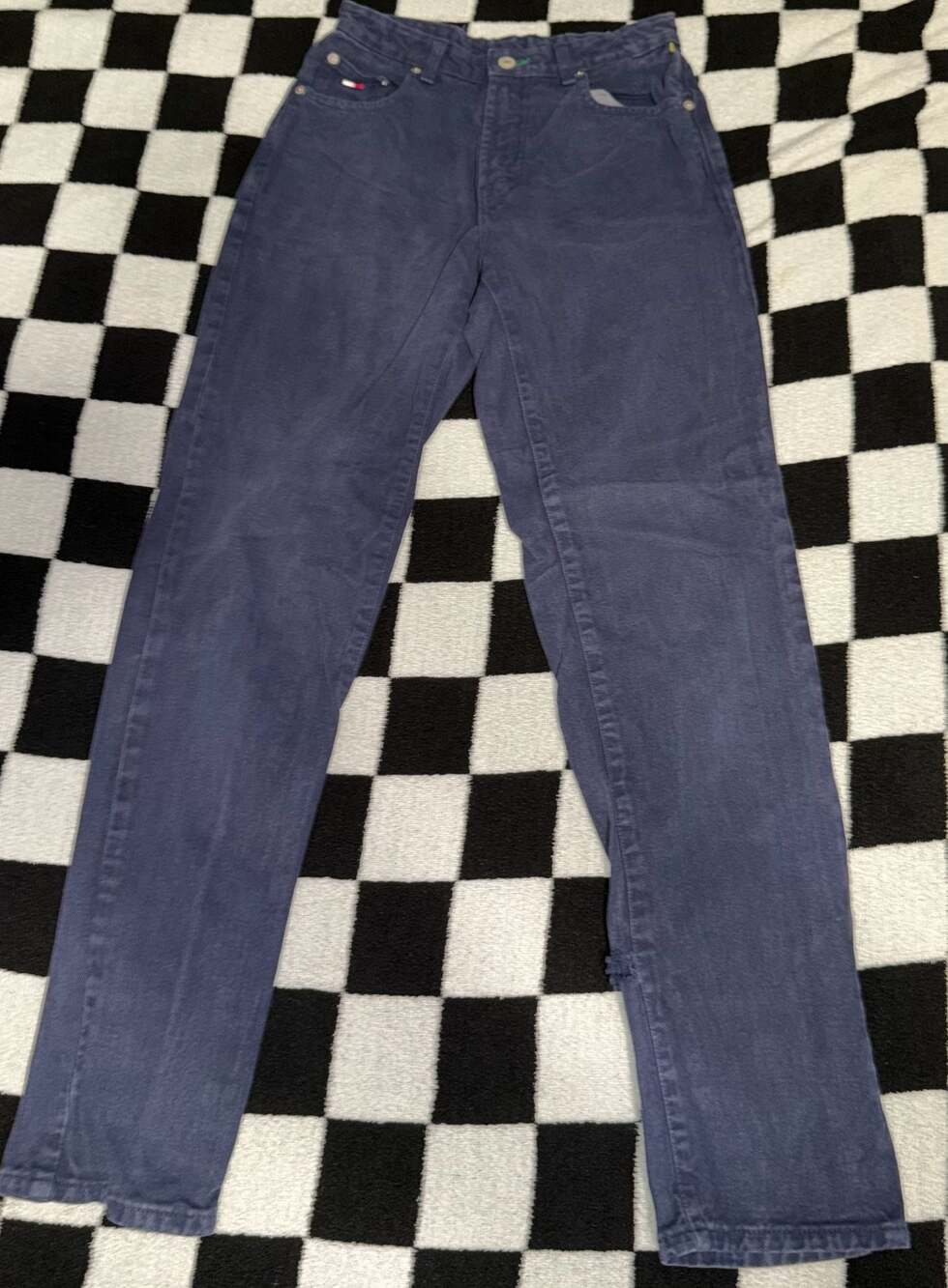 Vintage 90s Tommy Hilfiger Perfect Jeans High Waisted Navy Blue Size 6